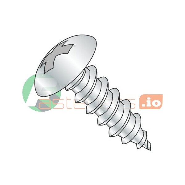 Newport Fasteners Sheet Metal Screw, #14 x 2-1/2 in, Zinc Plated Steel Truss Head Phillips Drive, 800 PK 219444 - main